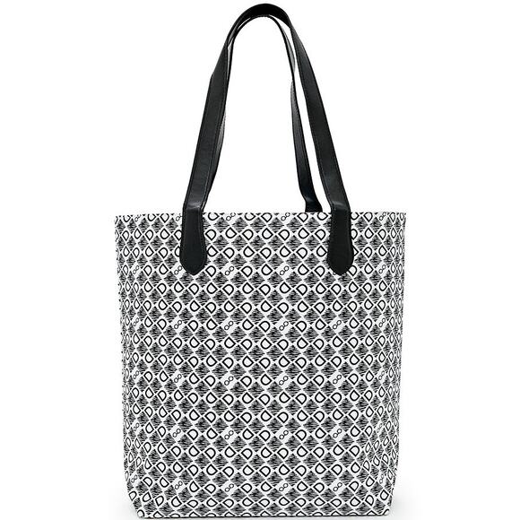 DASTI Reversible Tote Bag Large Waterproof Shopper Travel Shoulder Handbag B&W - Picture 5 of 13